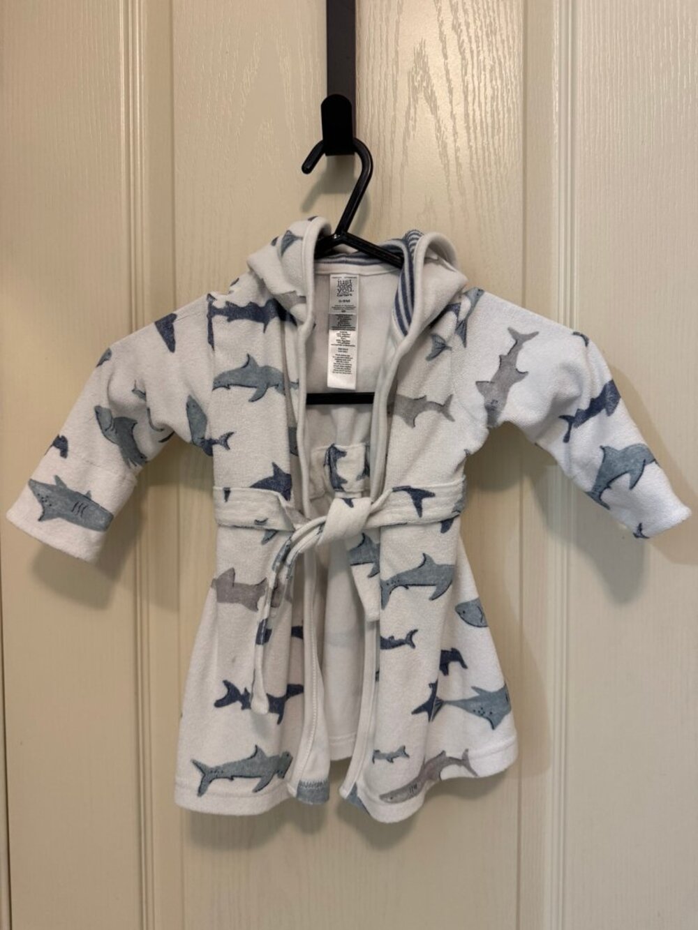 Carter's Just One You Baby Shark Hooded Terry Robe 0-9M